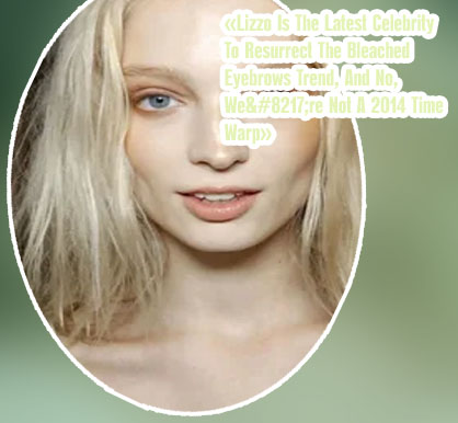 Blonde eyebrows trend