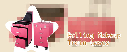 Rolling makeup case