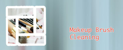 Washing makeup brushes