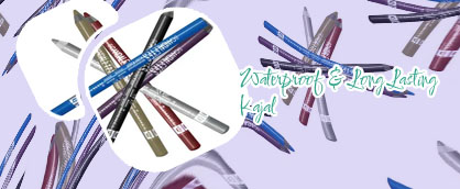 Waterproof eyeliner and kajal